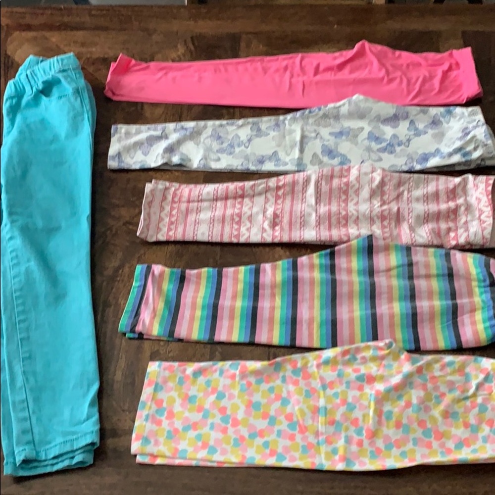 Girls 7/8 pant bundle